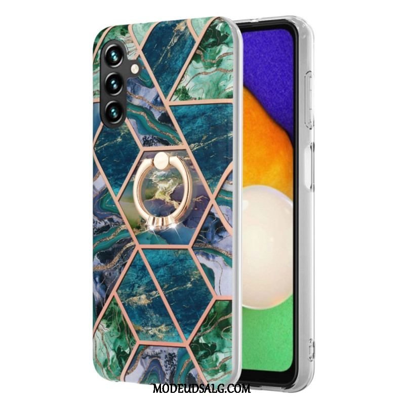 Cover Samsung Galaxy A54 5G Marmor Med Ringstøtte