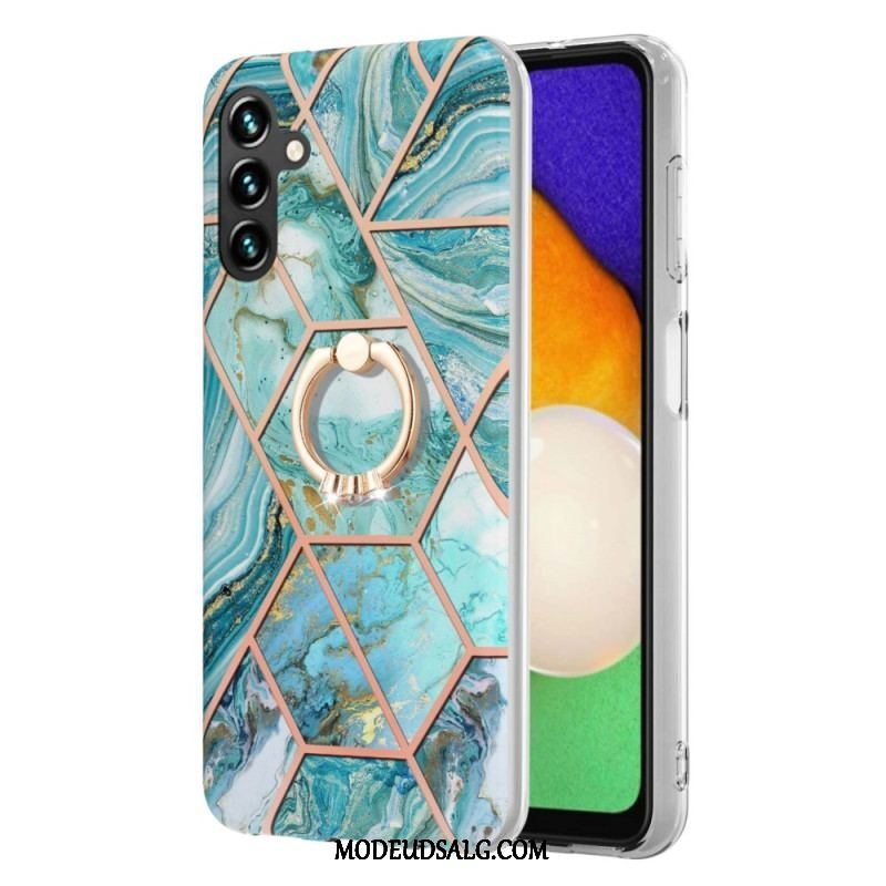 Cover Samsung Galaxy A54 5G Marmor Med Ringstøtte