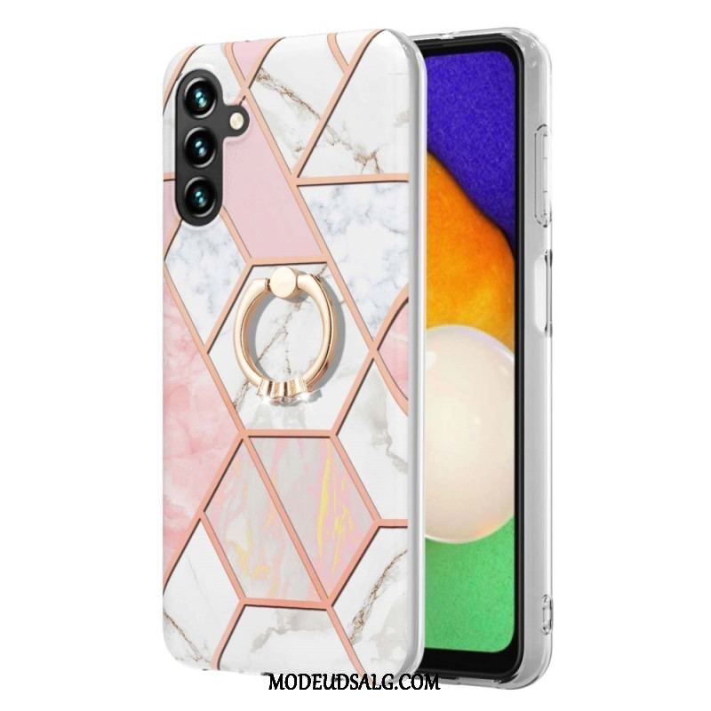 Cover Samsung Galaxy A54 5G Marmor Med Ringstøtte