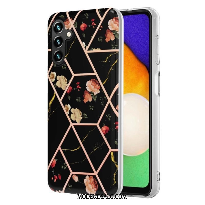 Cover Samsung Galaxy A54 5G Marmoreret Blomster