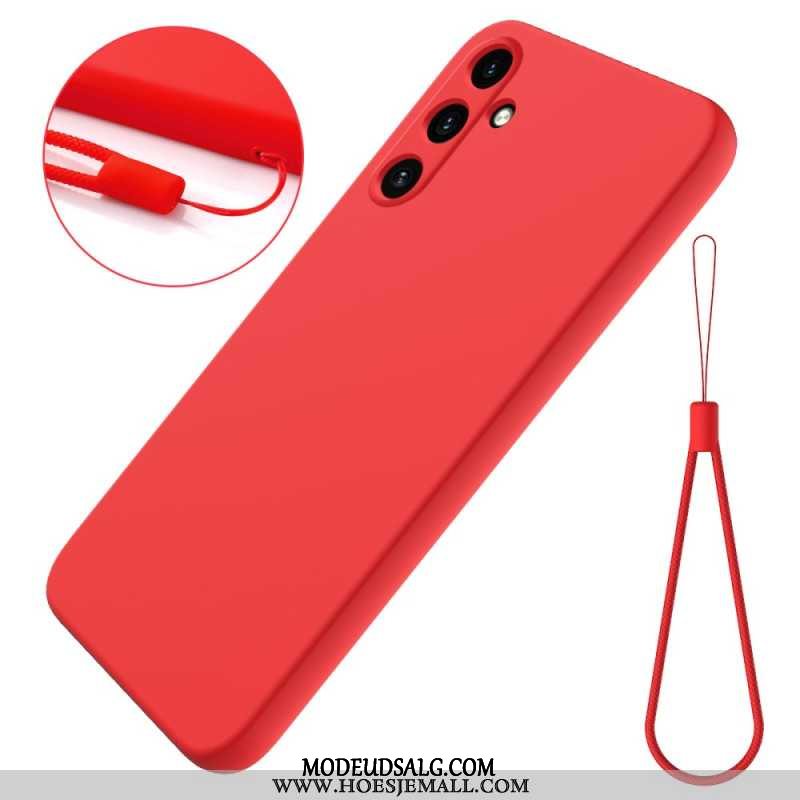 Cover Samsung Galaxy A55 5g Telefon Etui Flydende Silikone Strop