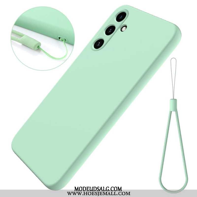 Cover Samsung Galaxy A55 5g Telefon Etui Flydende Silikone Strop