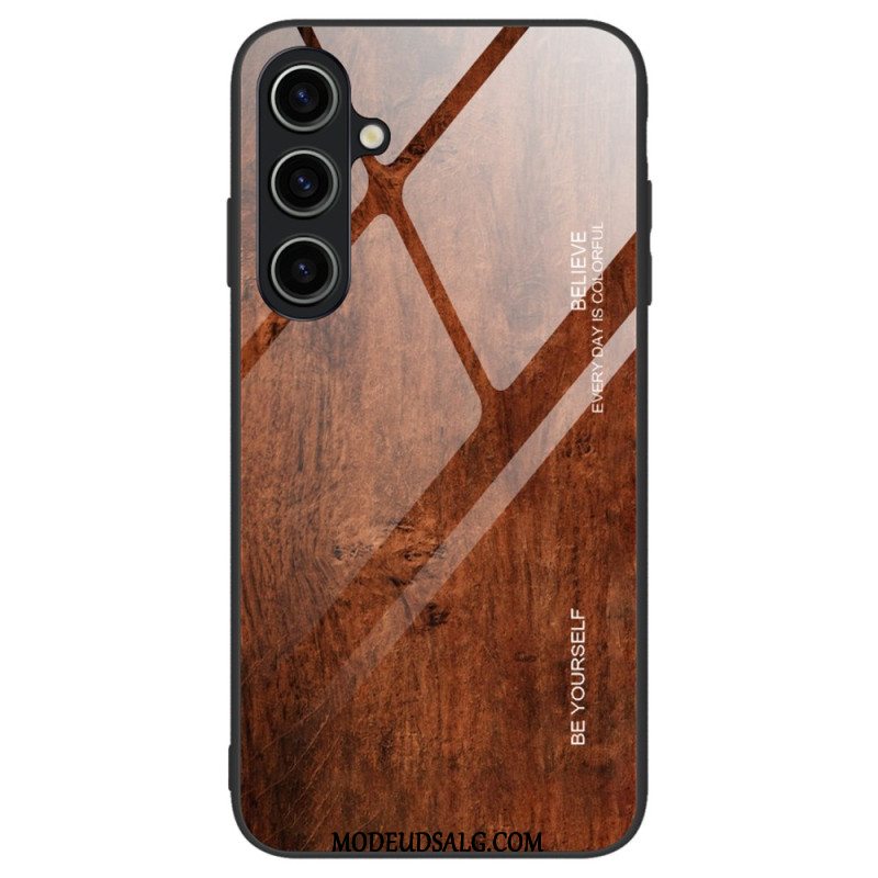 Cover Samsung Galaxy A55 5g Træeffekt Hærdet Glas