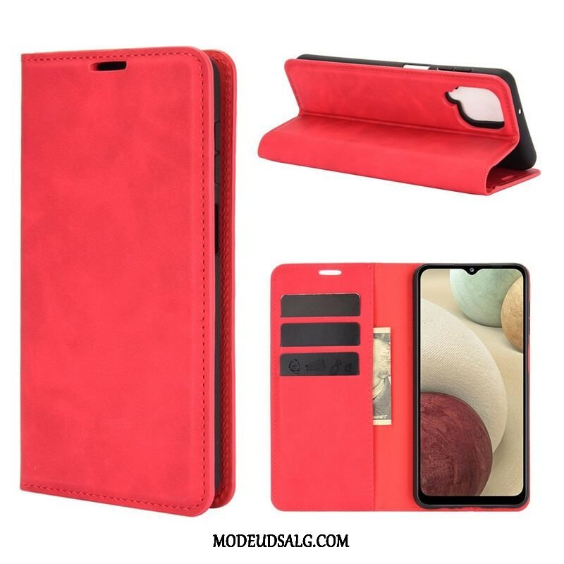 Cover Samsung Galaxy M12 / A12 Flip Cover Blødt Lædereffekt