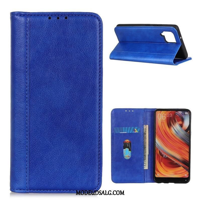 Cover Samsung Galaxy M12 / A12 Flip Cover Farvet Split Læder