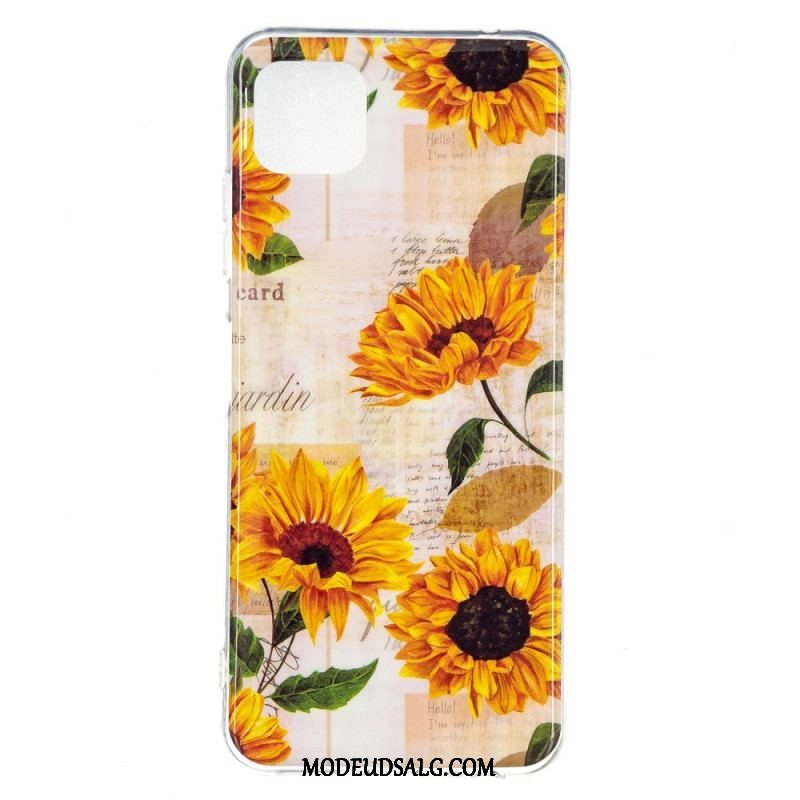 Cover Samsung Galaxy M12 / A12 Fluorescerende Blomster