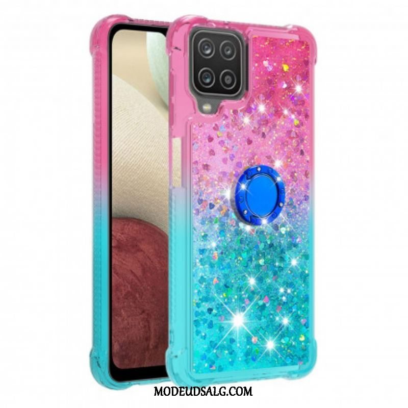 Cover Samsung Galaxy M12 / A12 Glitter Ring-bracket