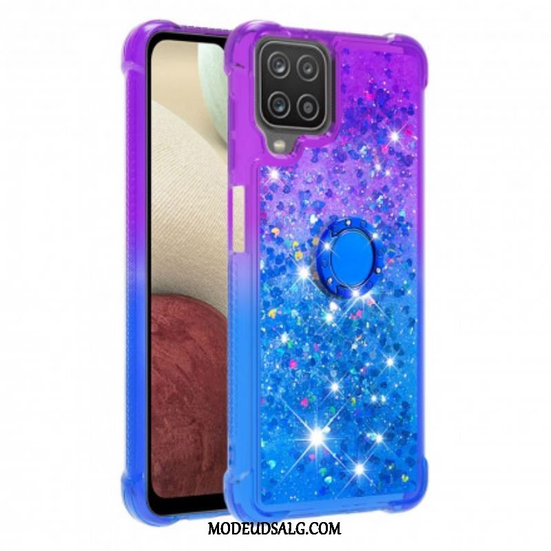 Cover Samsung Galaxy M12 / A12 Glitter Ring-bracket