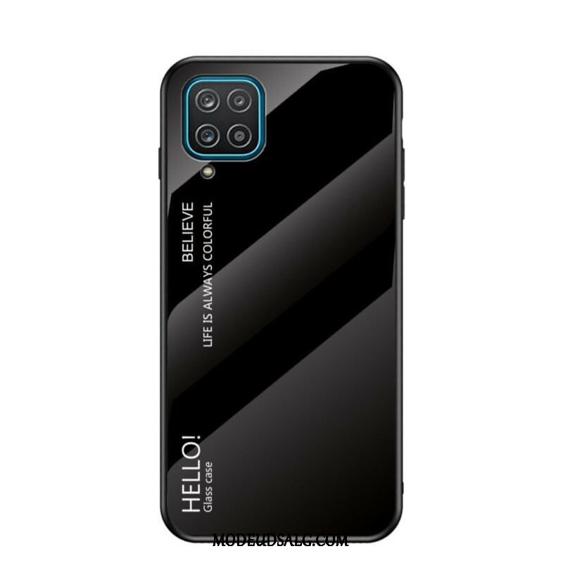 Cover Samsung Galaxy M12 / A12 Hærdet Glas Hej