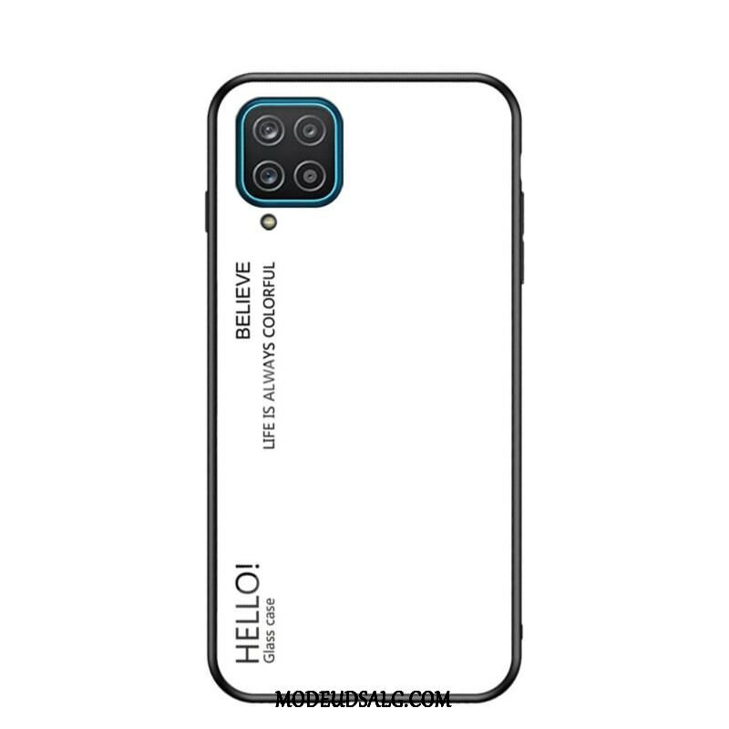 Cover Samsung Galaxy M12 / A12 Hærdet Glas Hej