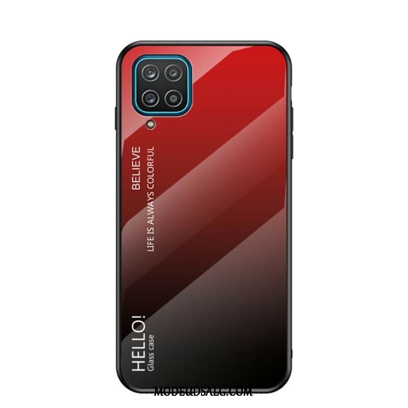 Cover Samsung Galaxy M12 / A12 Hærdet Glas Hej