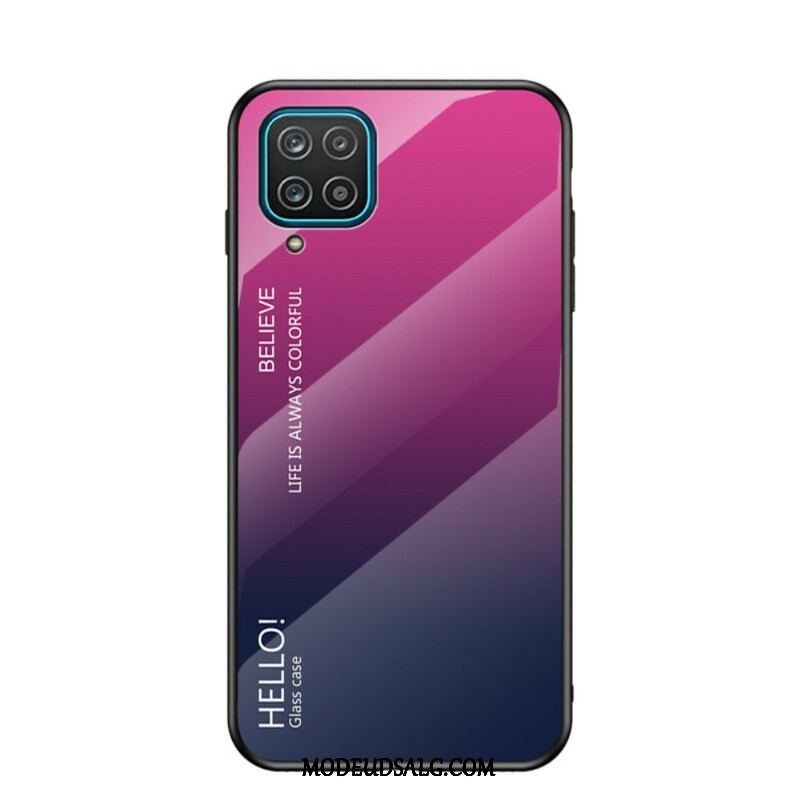 Cover Samsung Galaxy M12 / A12 Hærdet Glas Hej