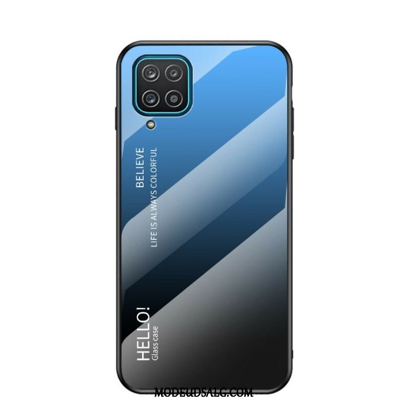 Cover Samsung Galaxy M12 / A12 Hærdet Glas Hej