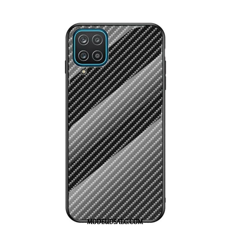 Cover Samsung Galaxy M12 / A12 Kulfiber Hærdet Glas