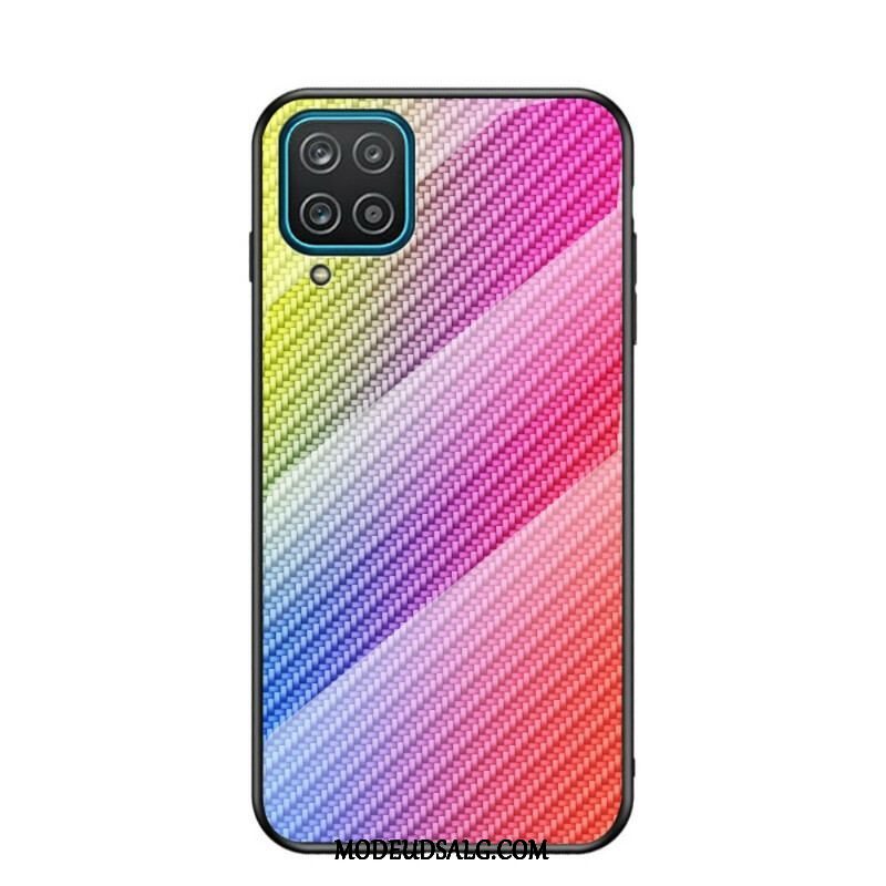 Cover Samsung Galaxy M12 / A12 Kulfiber Hærdet Glas