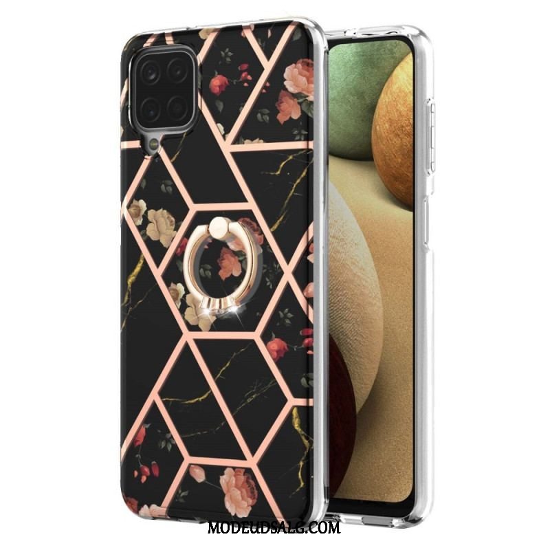 Cover Samsung Galaxy M12 / A12 Ring-bracket Blomster