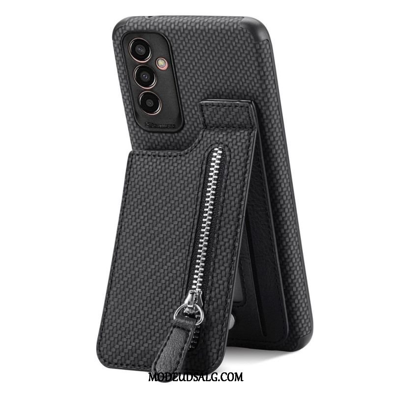 Cover Samsung Galaxy M13 Carbon Fiber Kortholder Beslag