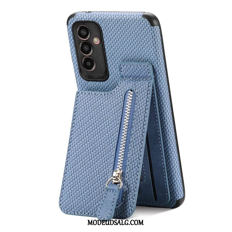 Cover Samsung Galaxy M13 Carbon Fiber Kortholder Beslag