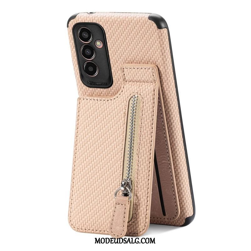 Cover Samsung Galaxy M13 Carbon Fiber Kortholder Beslag