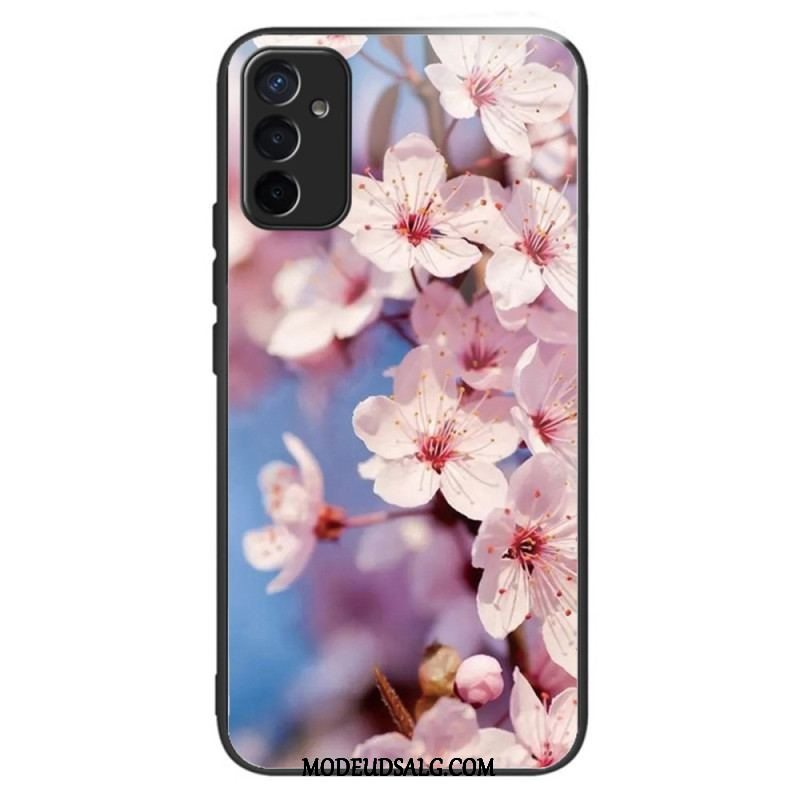 Cover Samsung Galaxy M13 Hærdet Glas Blomster