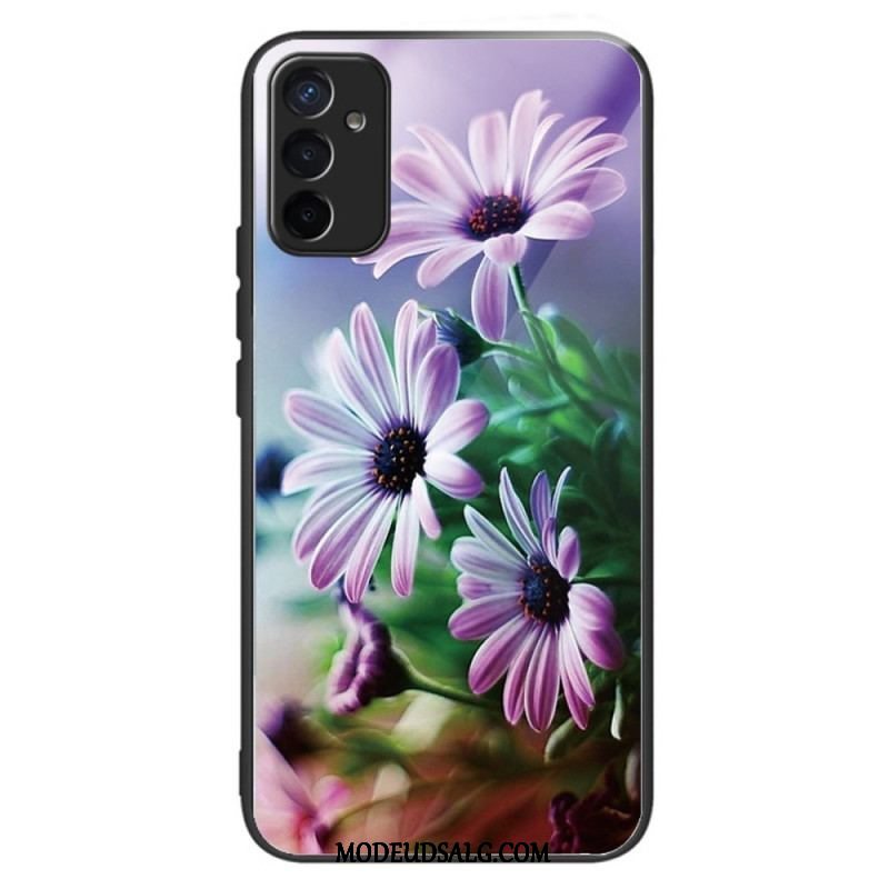 Cover Samsung Galaxy M13 Hærdet Glas Blomster