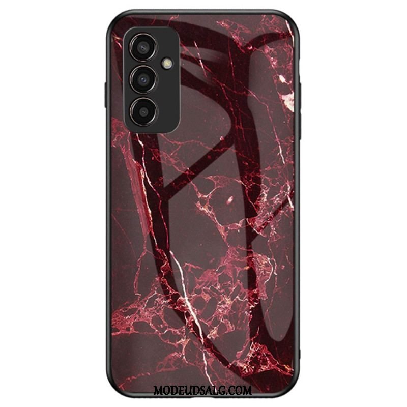 Cover Samsung Galaxy M13 Marmor Hærdet Glas