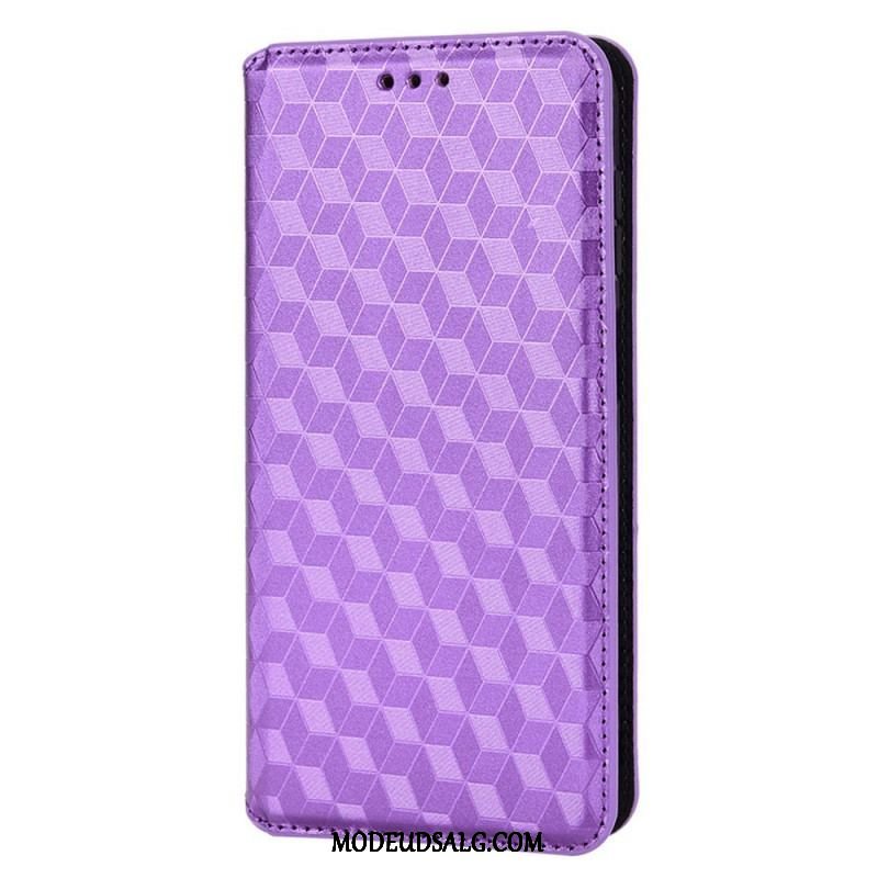 Cover Samsung Galaxy M23 5G Flip Cover 3d Cube Lædereffekt