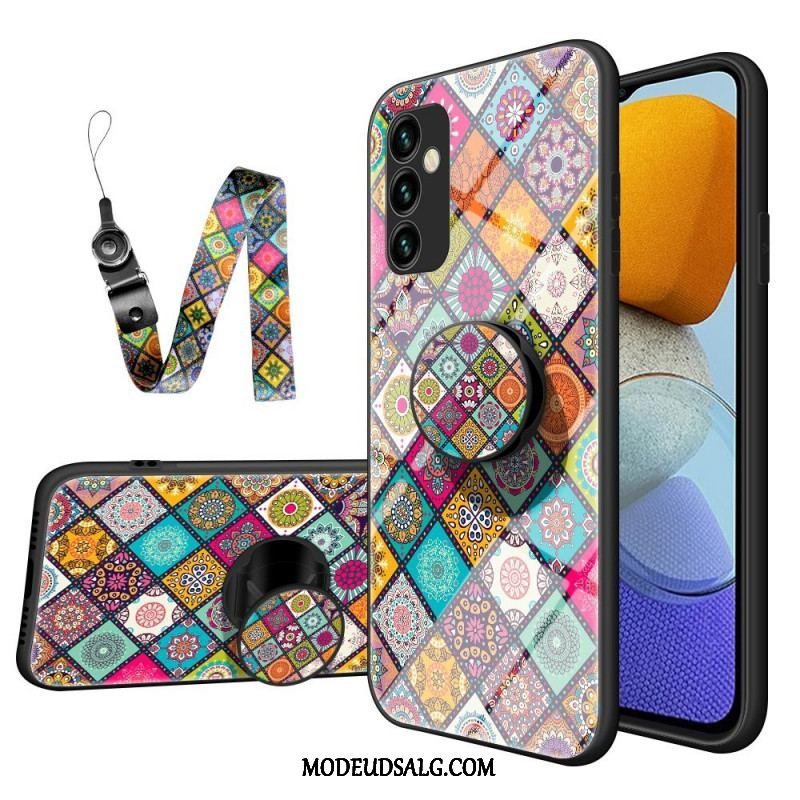 Cover Samsung Galaxy M23 5G Patchwork Magnetisk Holder