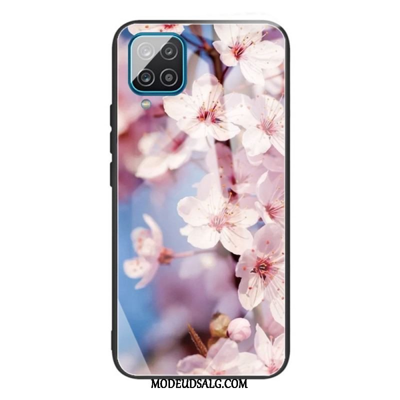 Cover Samsung Galaxy M32 Hærdet Glas Blomster