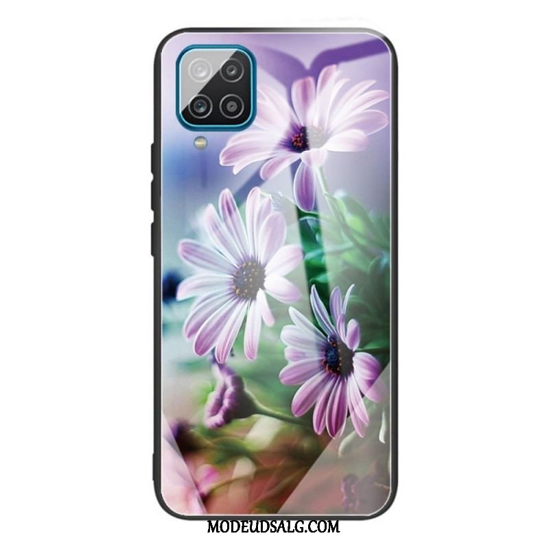 Cover Samsung Galaxy M32 Hærdet Glas Blomster