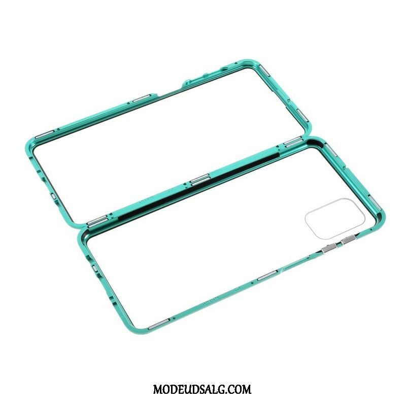 Cover Samsung Galaxy M51 Metalkanter Og Hærdet Glas