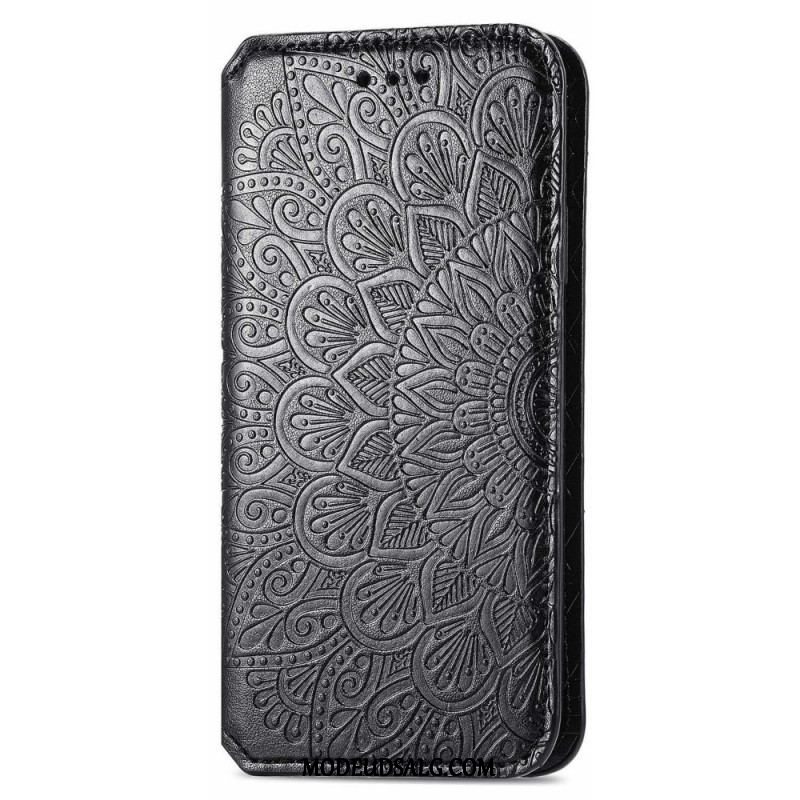 Cover Samsung Galaxy M52 5G Flip Cover Antik Imiteret Læder