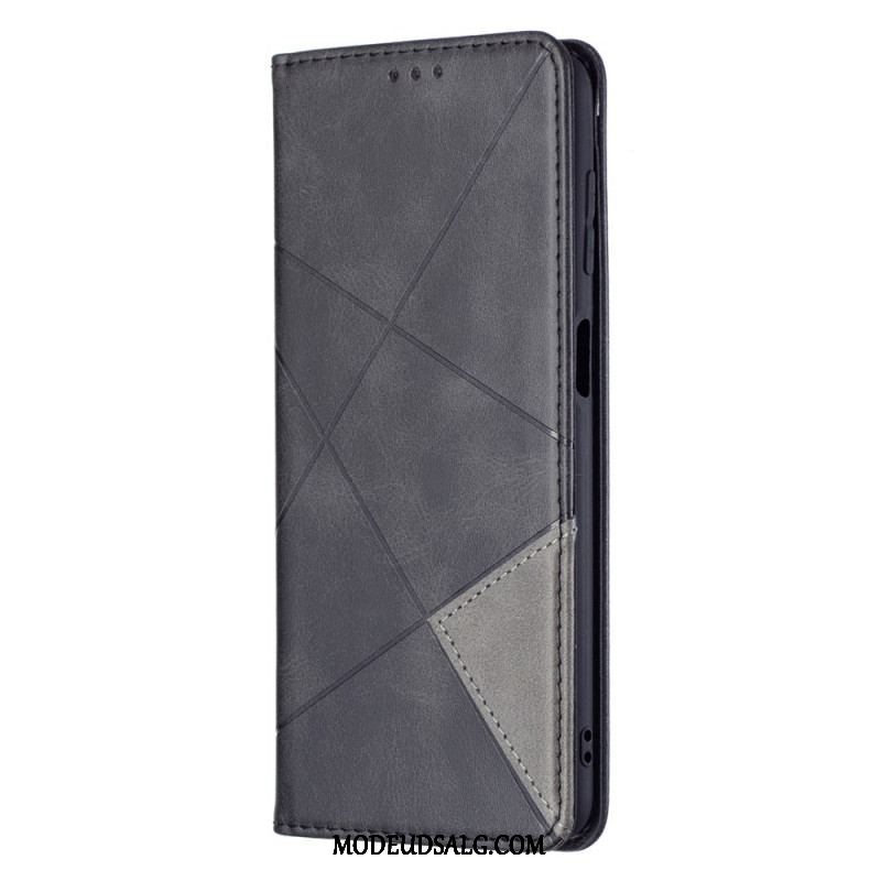 Cover Samsung Galaxy M52 5G Flip Cover Imiteret Læder Mønster