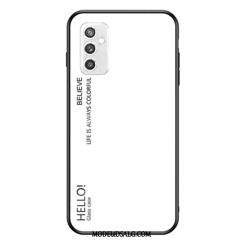 Cover Samsung Galaxy M52 5G Hærdet Glas Hej