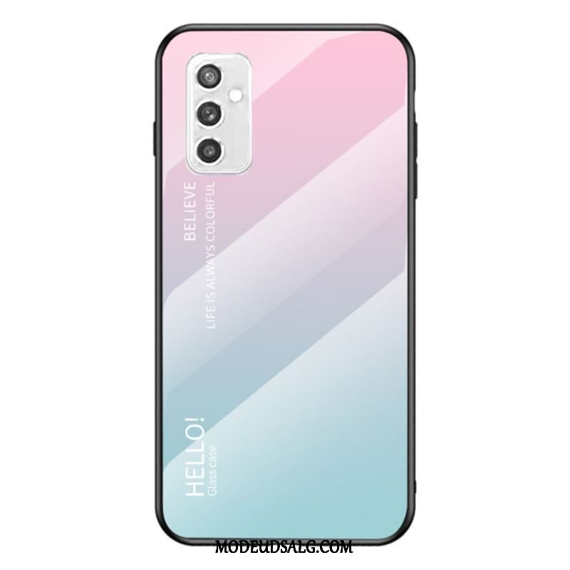 Cover Samsung Galaxy M52 5G Hærdet Glas Hej