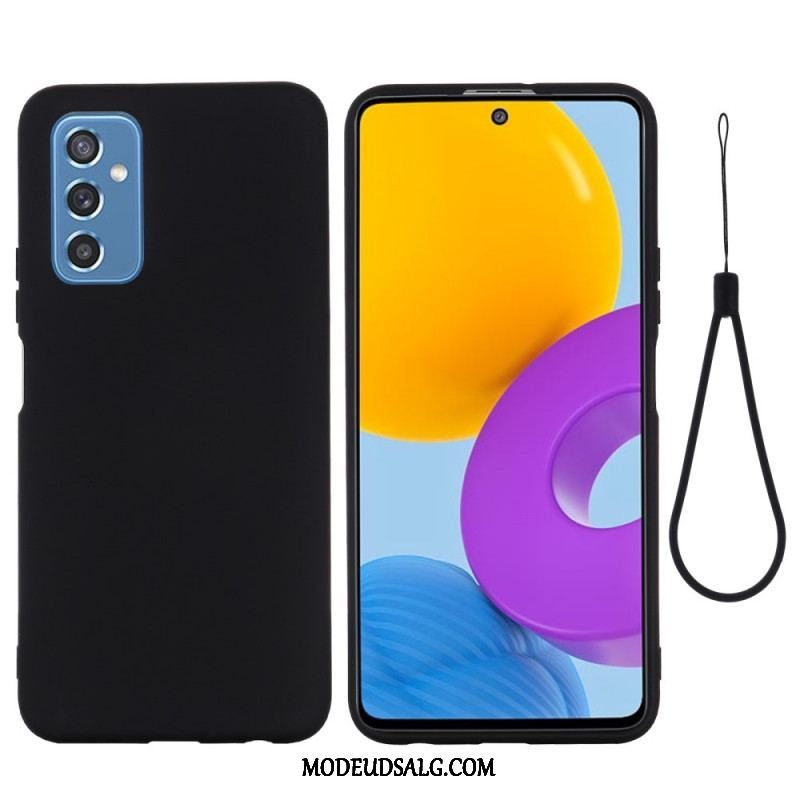 Cover Samsung Galaxy M52 5G Med Snor Strappy Flydende Silikone