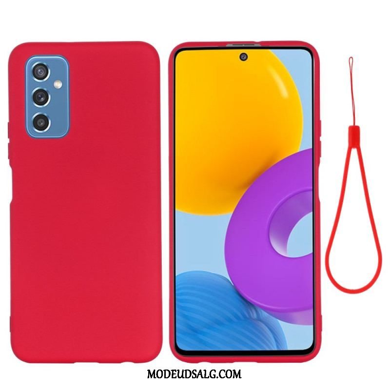 Cover Samsung Galaxy M52 5G Med Snor Strappy Flydende Silikone