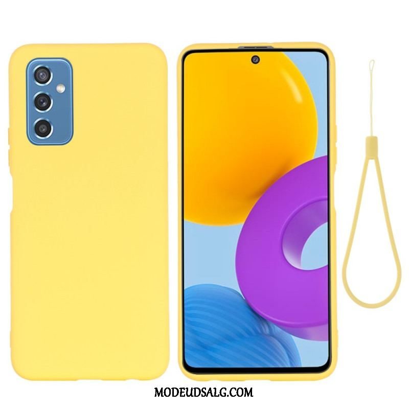 Cover Samsung Galaxy M52 5G Med Snor Strappy Flydende Silikone