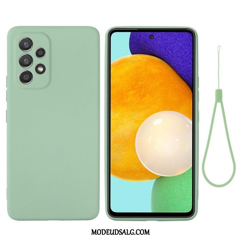 Cover Samsung Galaxy M53 5G Flydende Silikone Med Snor