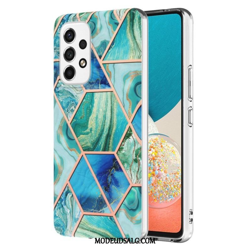 Cover Samsung Galaxy M53 5G Prangende Geometrisk Marmor