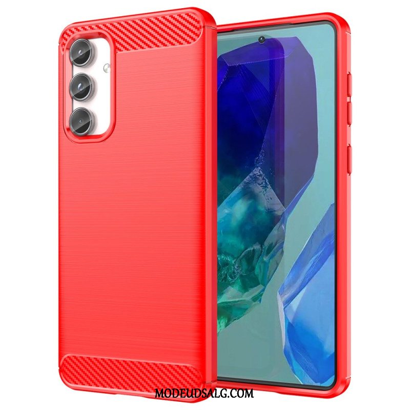 Cover Samsung Galaxy M55 5g Børstet Kulfiber