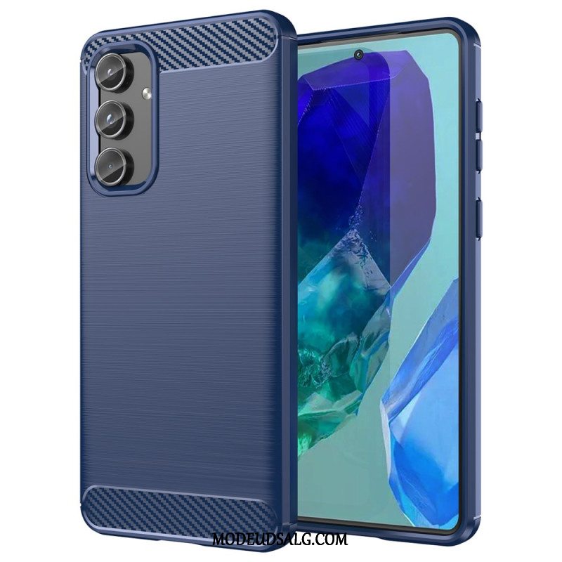 Cover Samsung Galaxy M55 5g Børstet Kulfiber