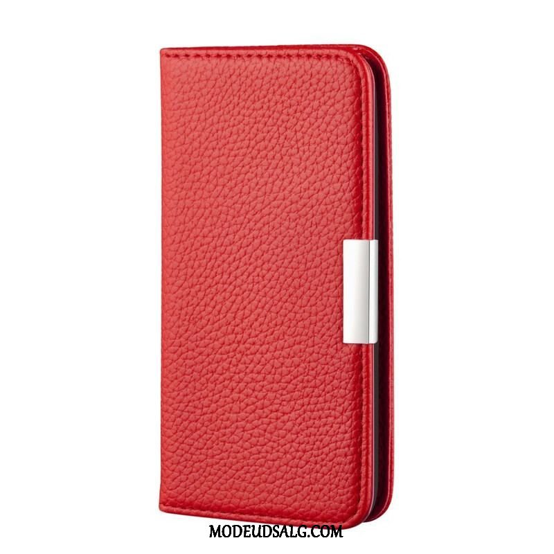 Cover Samsung Galaxy S20 Plus / S20 Plus 5G Flip Cover Litchi Ultra Chic Imiteret Læder