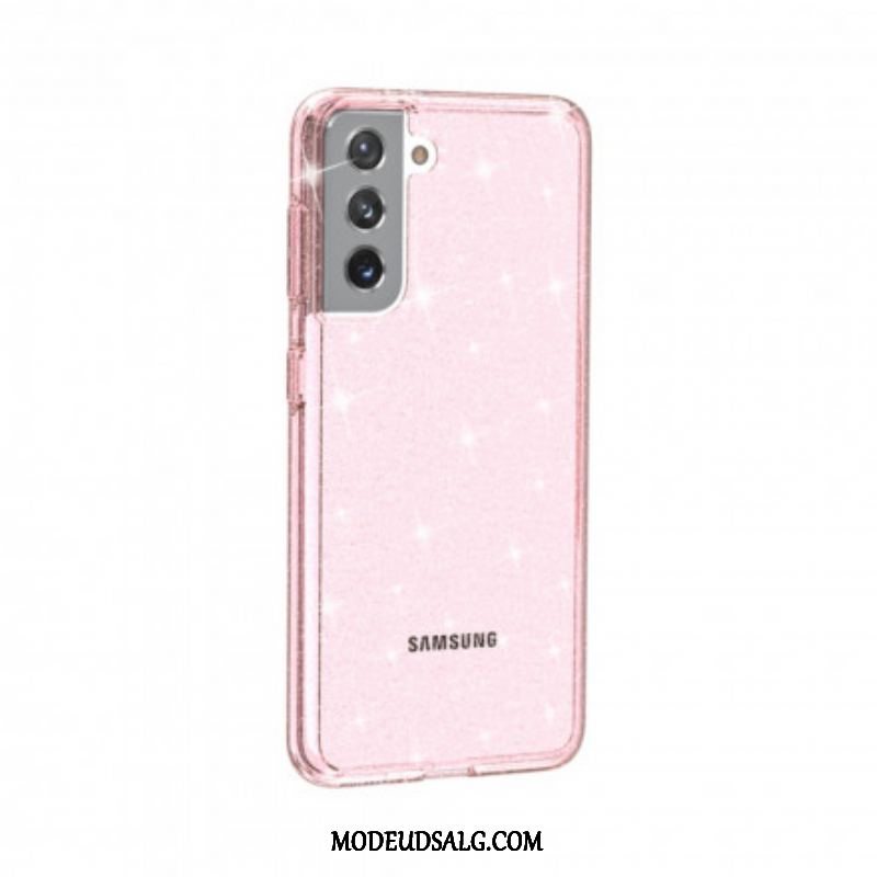 Cover Samsung Galaxy S21 5G Gennemsigtige Pailletter