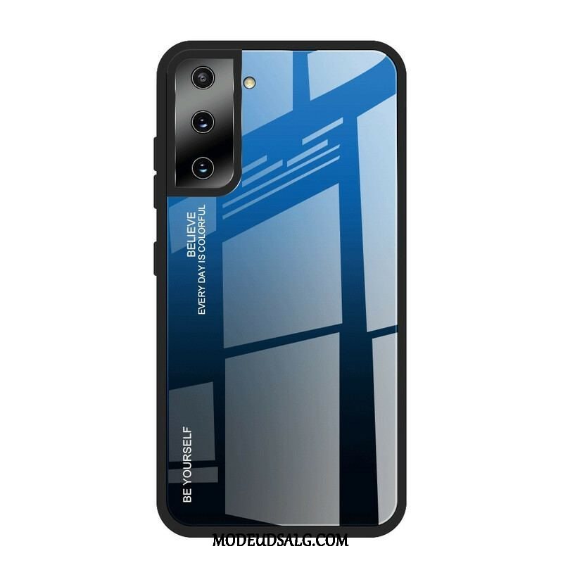 Cover Samsung Galaxy S21 5G Hærdet Glas Vær Dig Selv