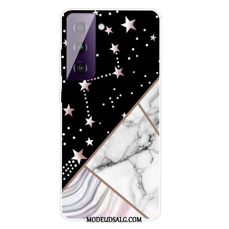 Cover Samsung Galaxy S21 FE Decline Geometrisk Marmor