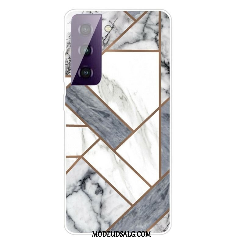 Cover Samsung Galaxy S21 FE Decline Geometrisk Marmor