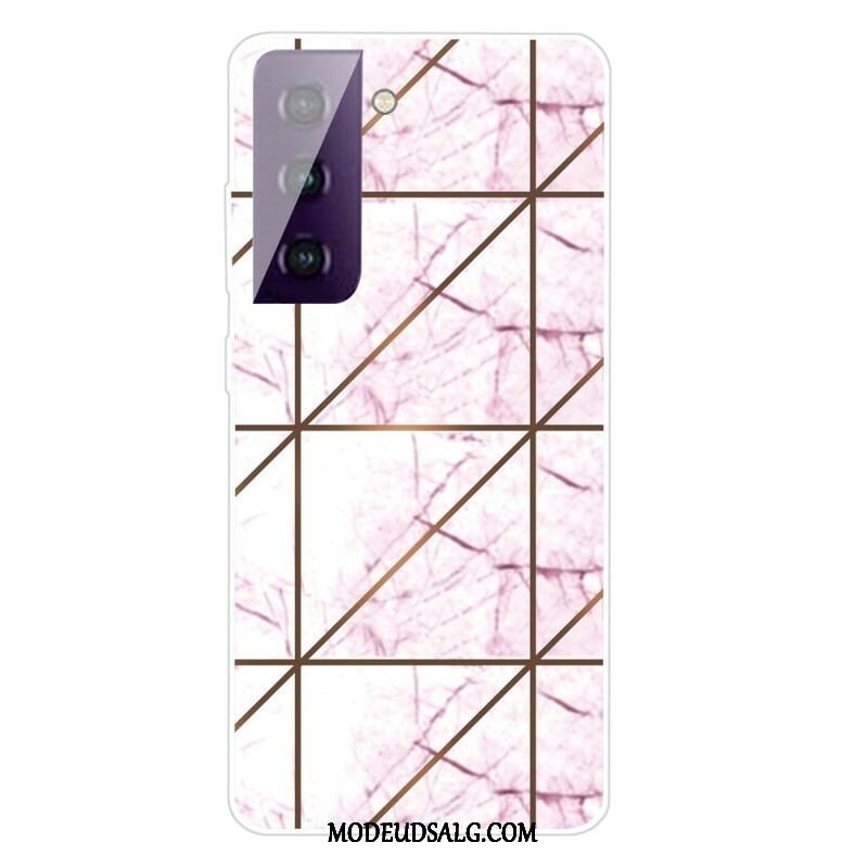 Cover Samsung Galaxy S21 FE Decline Geometrisk Marmor