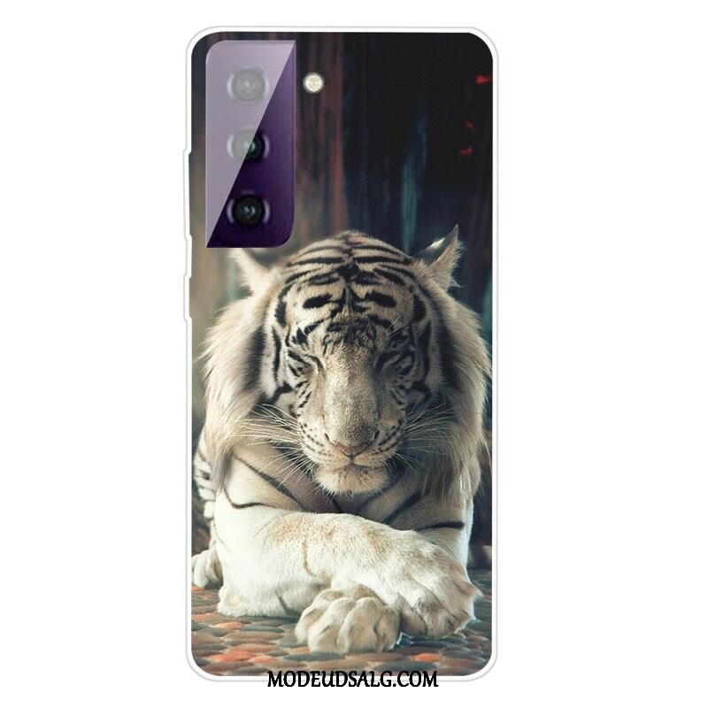 Cover Samsung Galaxy S21 FE Fleksibel Tiger