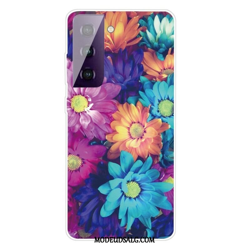 Cover Samsung Galaxy S21 FE Fleksible Blomster